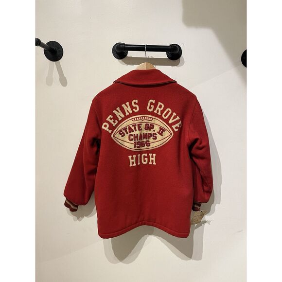 Vintage 60’s Red Varsity Jacket High School Champions Size XS Mens - Picture 3 of 10